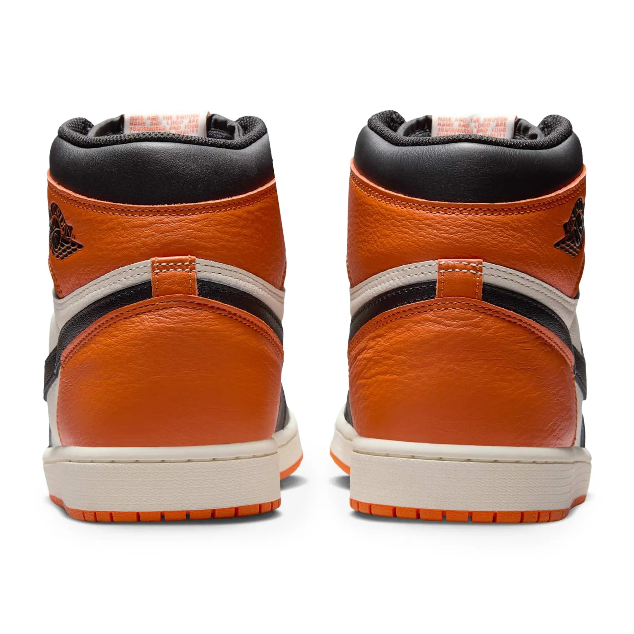 Heel View of Air Jordan 1 Retro High OG Shattered Backboard (2025) DZ5485-008